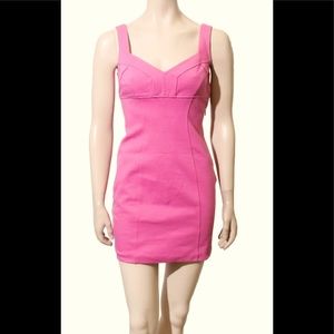 Diane von Furstenberg dvf Pink Heron Body Con Women Dress Size 8 Side Zipper New